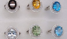 Natural Gemstone Engagement Rings