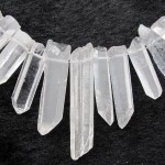 rock crystal clear quartz beads pendant