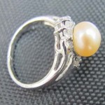 fresh water pearl sterling silver ring