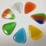 White/Yellow/blue/Orange/Green Cat's Eye guitar pick and guitar pick pendant charm